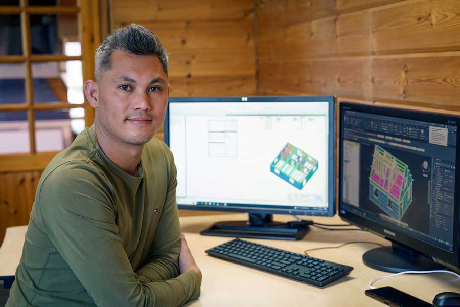Mickey Nguyen, technisch tekenaar/werk/werkvoorbereider houtbouw / houtskeletbouw
